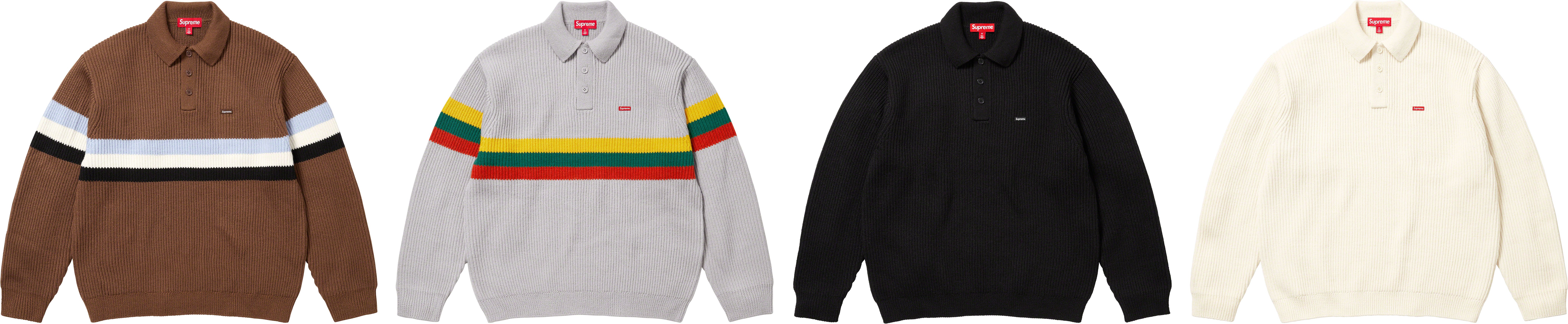 トップス Supreme 25FW Small Box Polo Sweater SUPREME】Small Box Polo Sweater Black - 25FW (Supreme/ニット