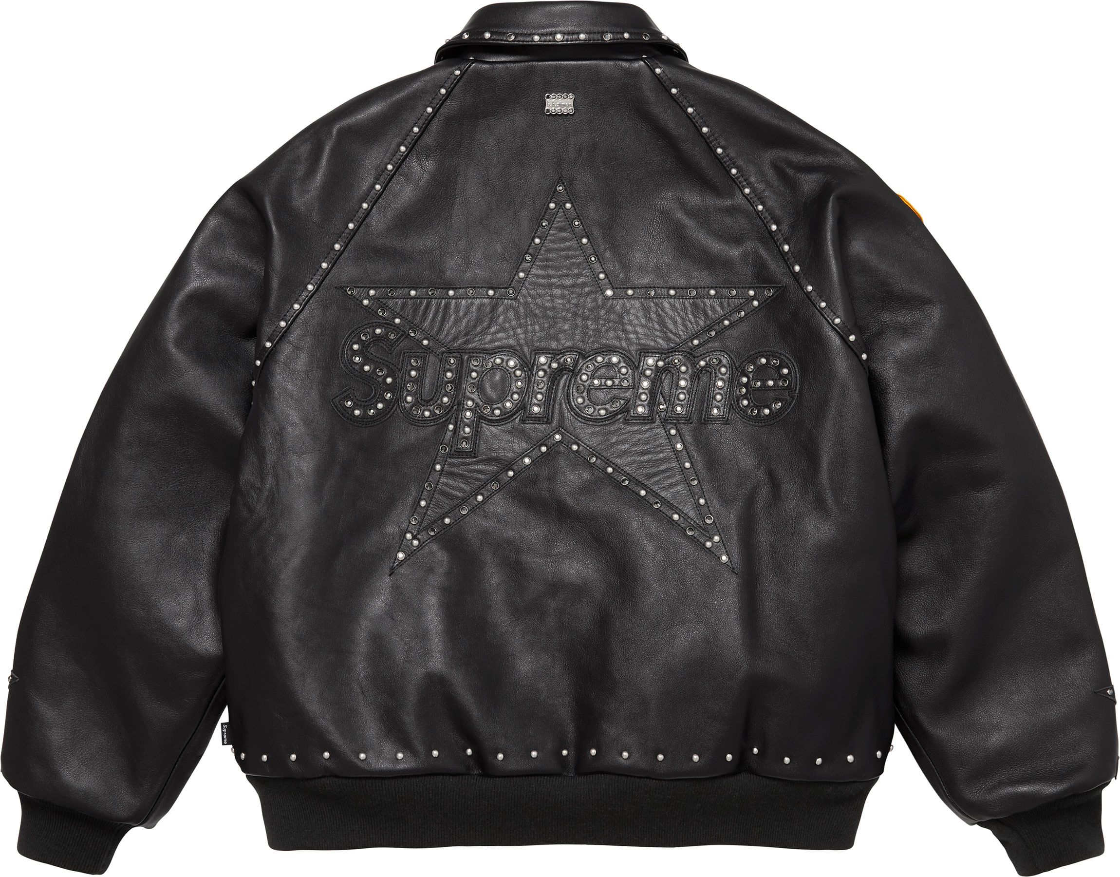 Supreme Vanson LeatherBones Jacket黒M Supreme Vanson Leathers Hooded Work Jacket Black Men's