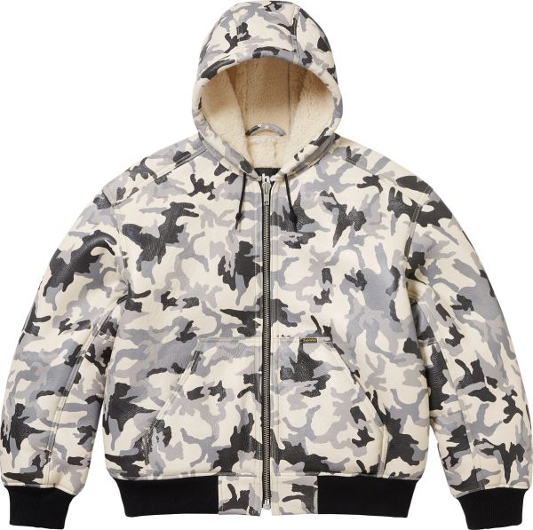 Supreme®/Schott® Shearling Hooded Work Jacket