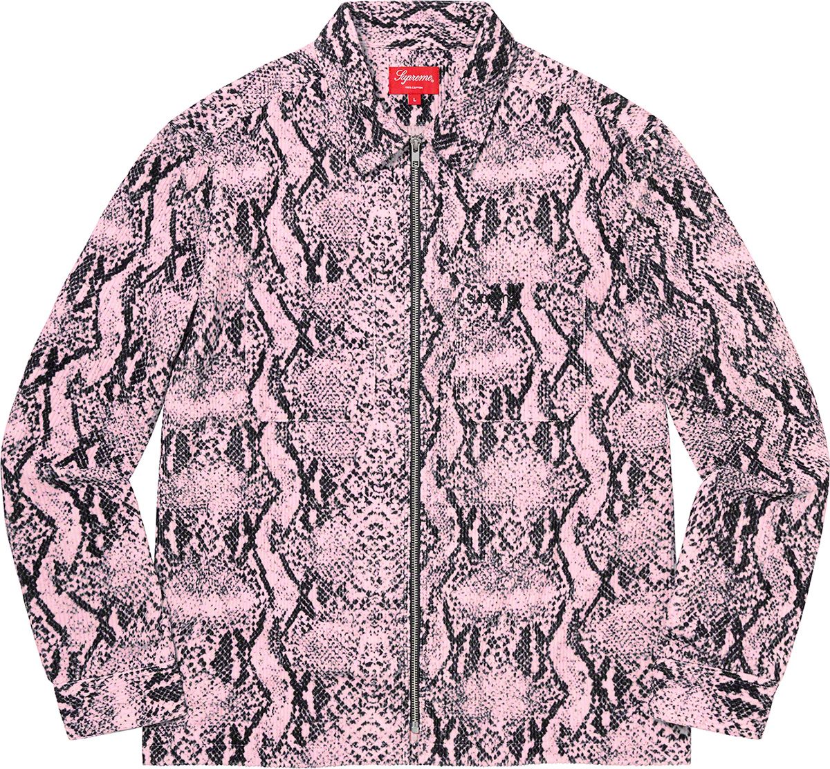 トップス 20AW Snakeskin Corduroy Zip Up Shirt Fall/Winter 2020 Preview – Supreme