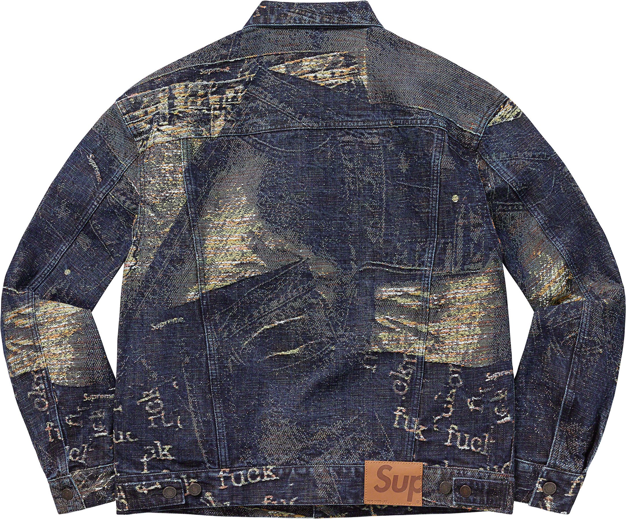 ジャケット・アウター Supreme Archive Denim Jacquard Jacket Supreme Archive Denim Jacquard Trucker Jacket | Blue