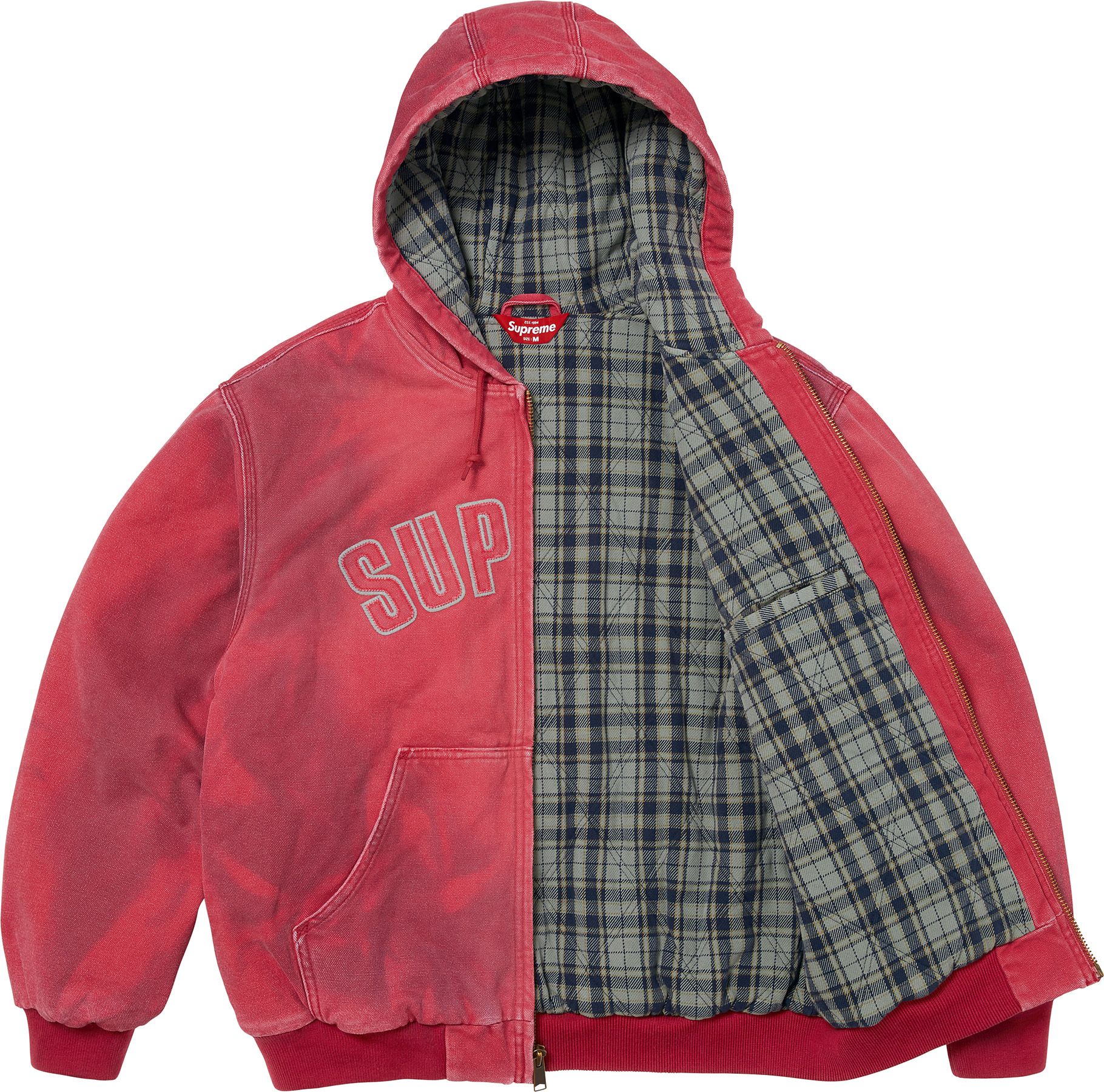 ジャケット・アウター M supreme reflective zip hooded jacket Reflective Arc Hooded Work Jacket - Shop - Supreme