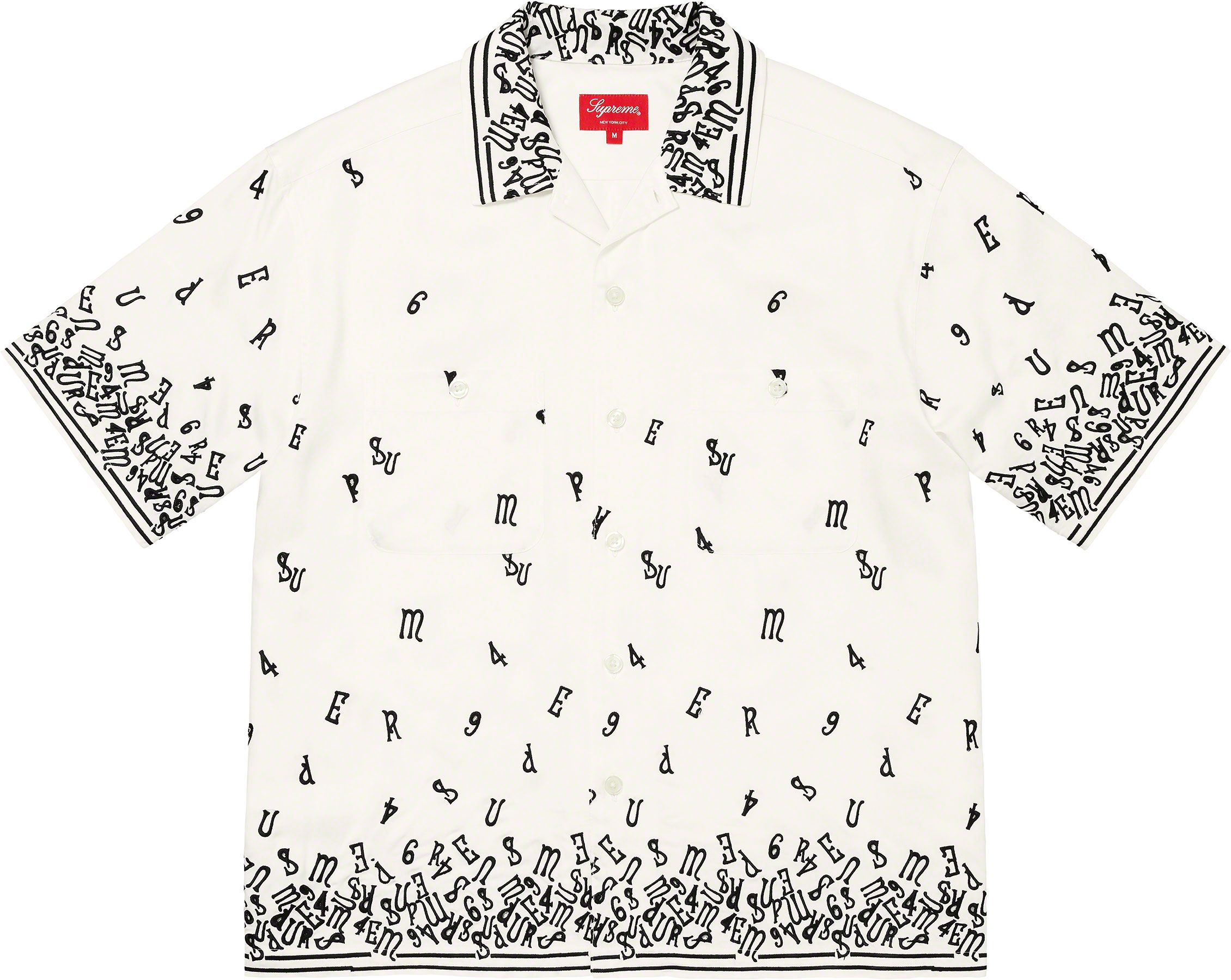 【完売品】supreme 20ss Embroidered S/S Shirt Supreme Embroidered S S Shirt (SS20) - $128