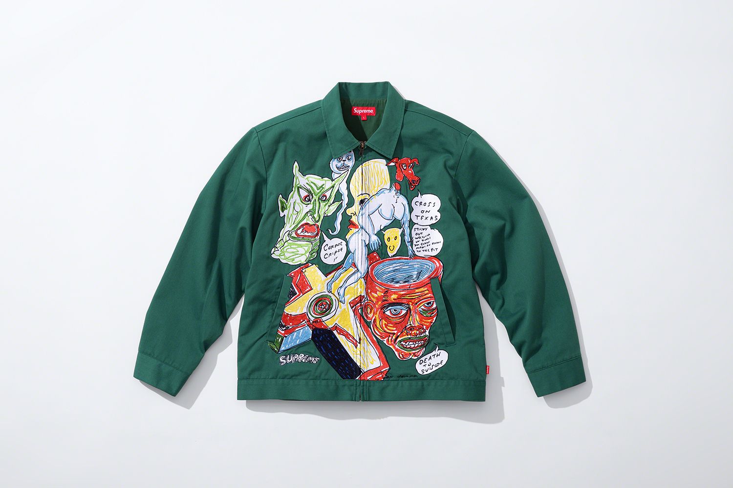 Supreme Daniel Johnston ワークジャケット　20ss Daniel Johnston Embroidered Work Jacket | Supreme 20ss