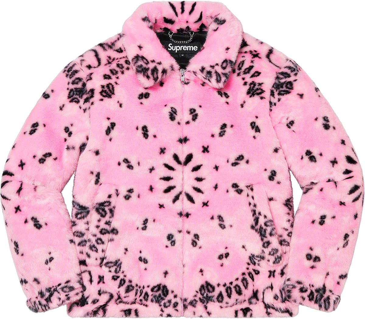 シュプリーム Bandana Faux Fur Bomber Jacket Supreme Bandana Faux Fur Bomber Jacket Black Men's - SS21 - US