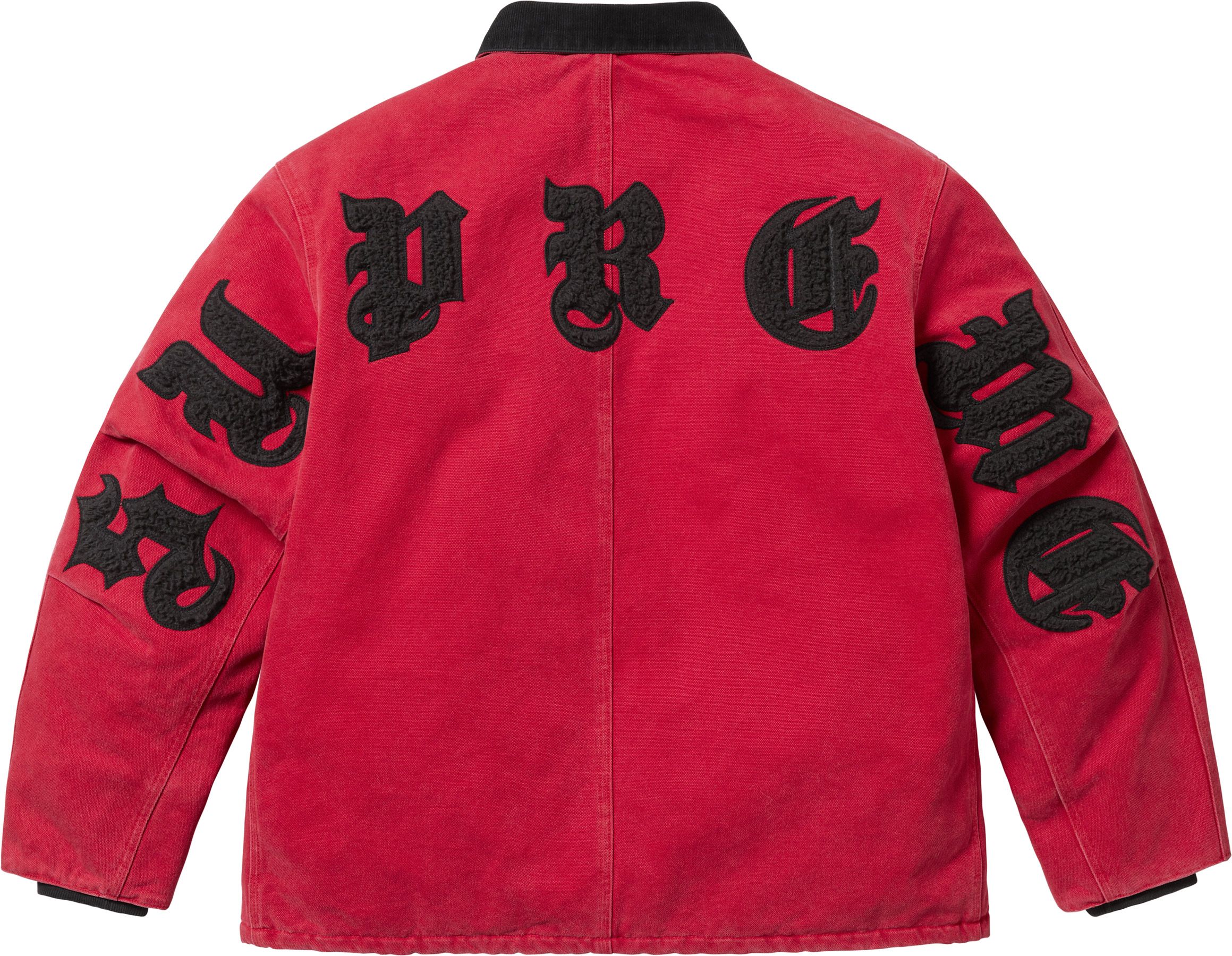 ジャケット・アウター Supreme Old English Canvas Work jacket Supreme Old English Canvas Work Jacket Black - 25SS | eBay