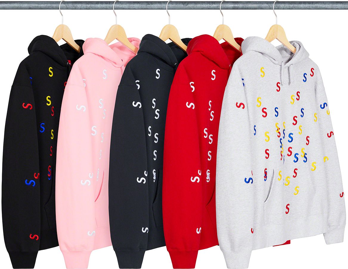 トップス Supreme Embroidered S Hooded Sweatshirt Supreme Embroidered S Hooded Sweatshirt Black Men's - SS21 - US