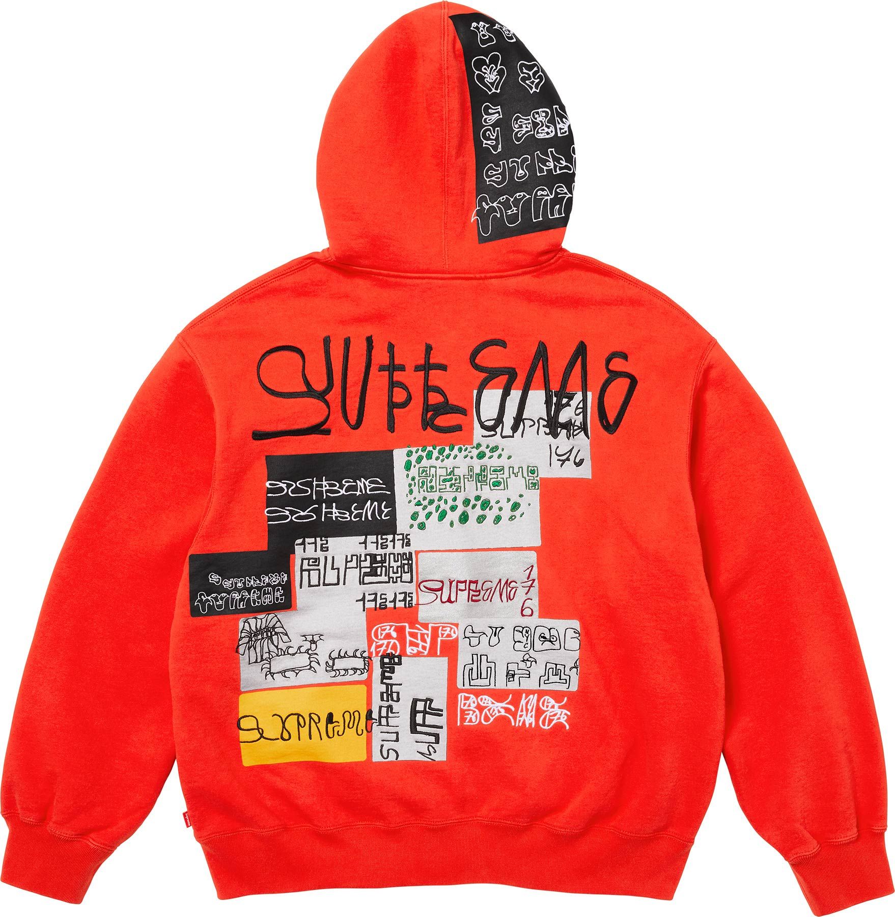 【試着のみ】Supreme Zip Logo Pullover Supreme S Logo Zip Up Hooded Sweatshirt (FW24) - $168