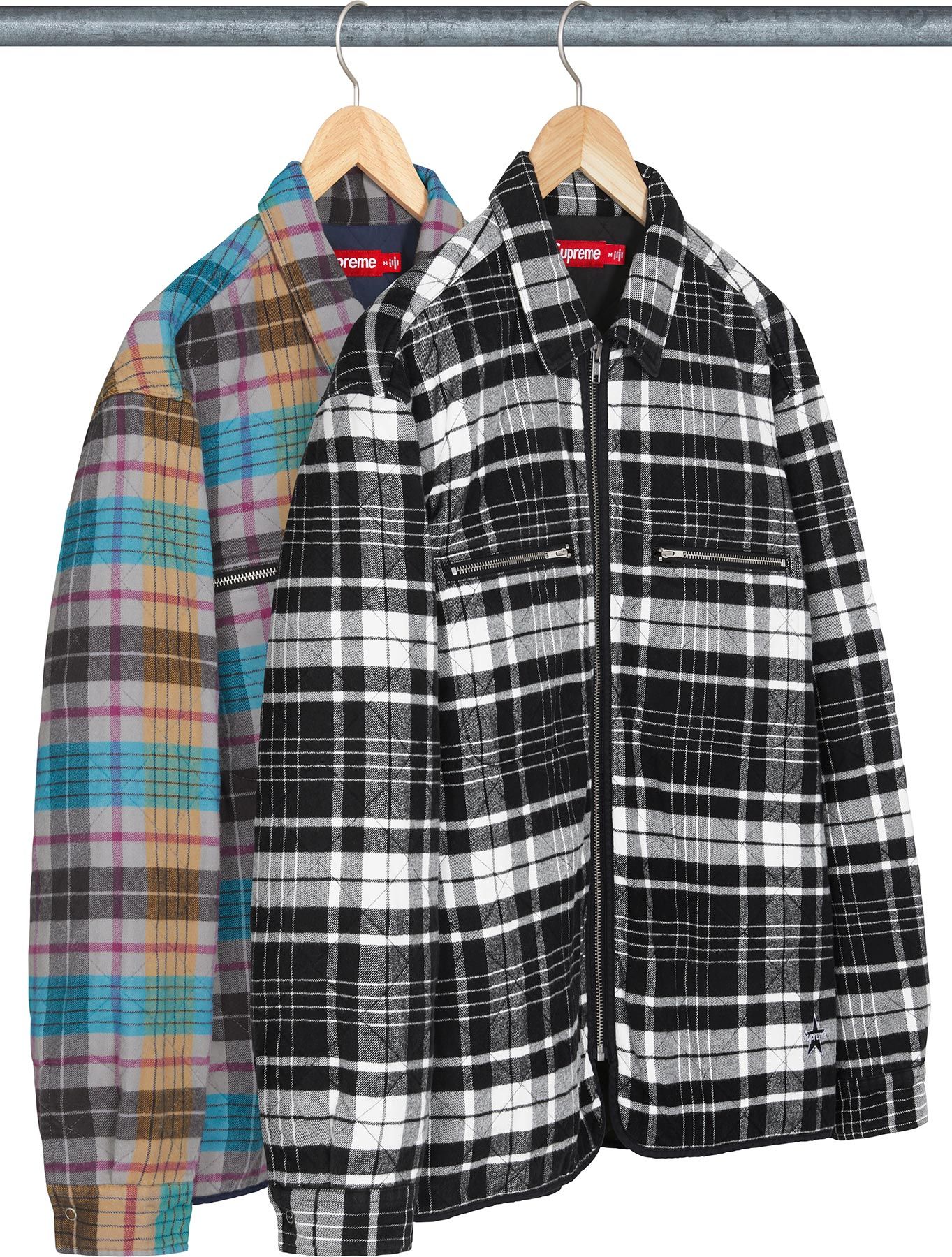 トップス 21AW  peak QUILTED FLANNEL VEST NYLON QUILTED VESTS