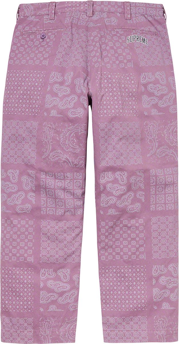 Supreme Paisley Grid Chino Pant サイズ30 Supreme Paisley Grid Chino Pant Khaki Men's - SS20 - US