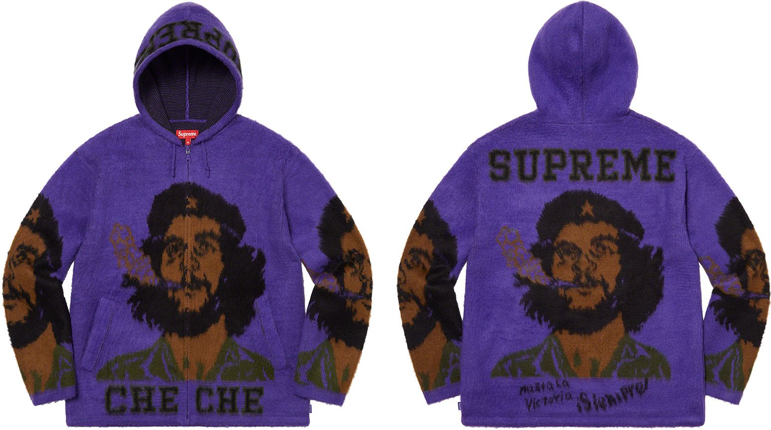 トップス Supreme Che Hooded Zip Up Sweater Supreme Che Hooded Zip Up Sweater (SS21) - $248