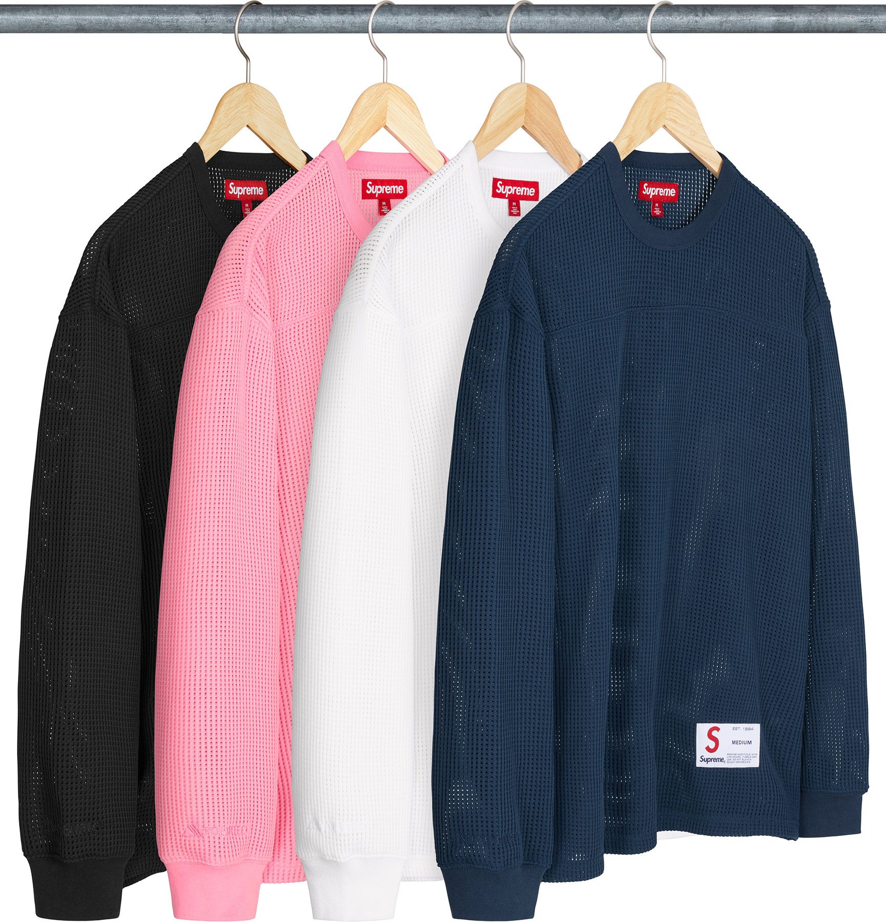 【新品】Polartec Mesh L/S Football Top ホワイト Spring/Summer 2025 Preview – Supreme