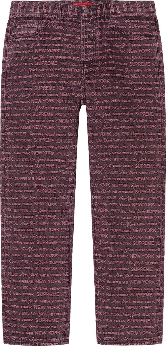 パンツ Supreme Multi Type Jacquard Regular Jean Multi Type Jacquard Regular Jean | Supreme 22fw