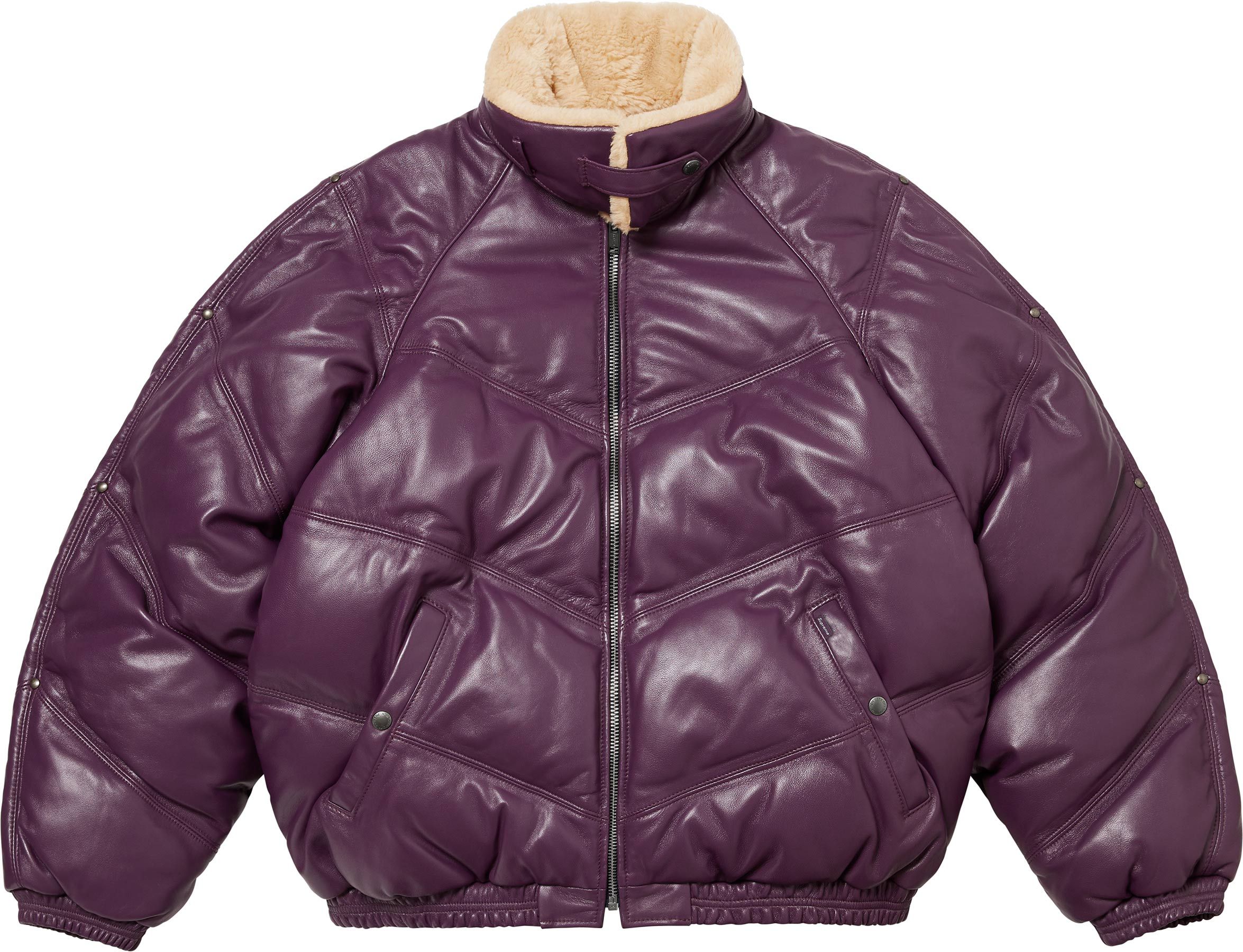 ジャケット・アウター Supreme Schott Chevron Leather Down Fall/Winter 2024 Preview – Supreme