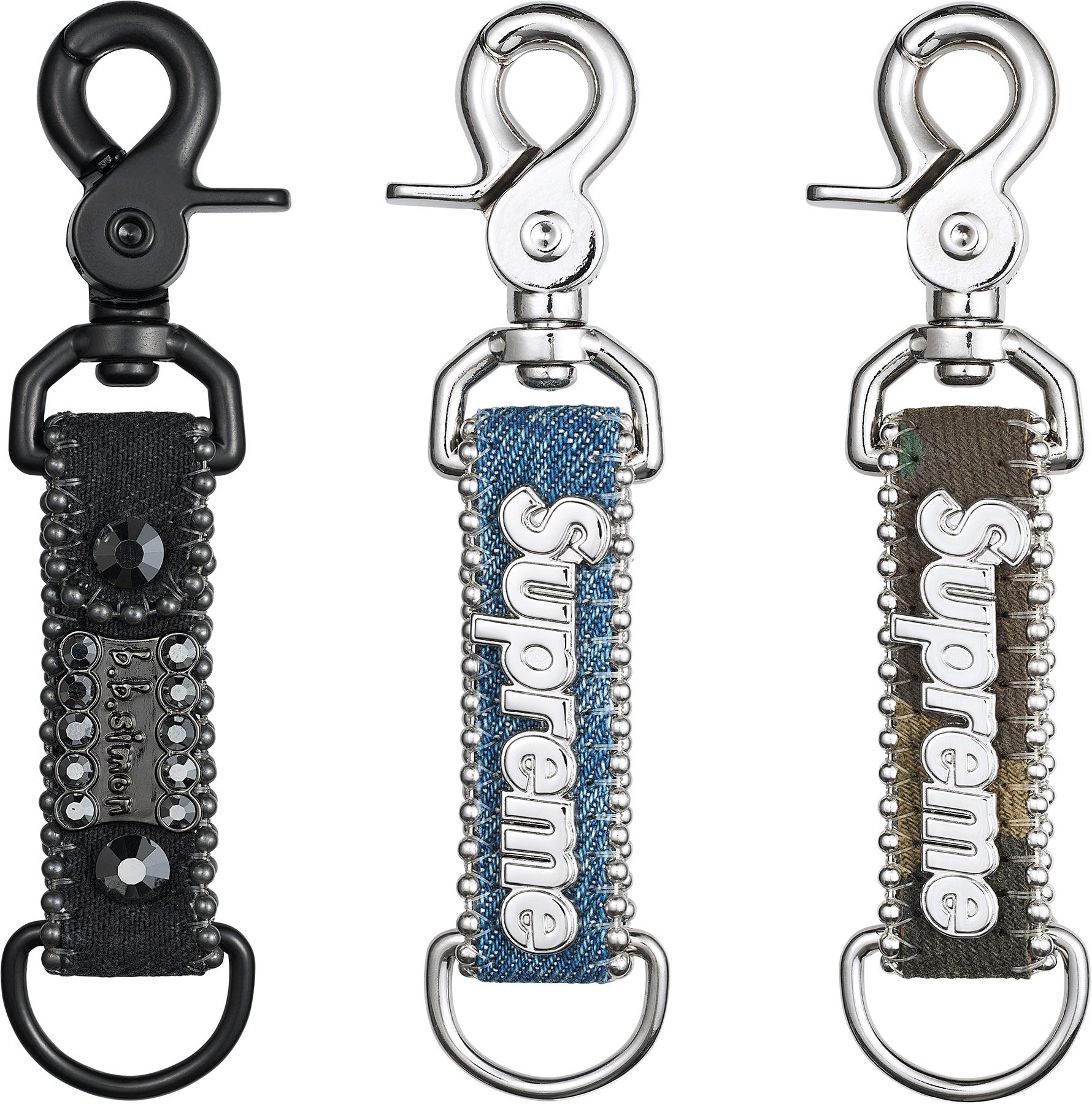Supreme x b.b. Simon Denim lanyardランヤード黒 Supreme b.b. Simon Denim Lanyard Black - SS25 - US