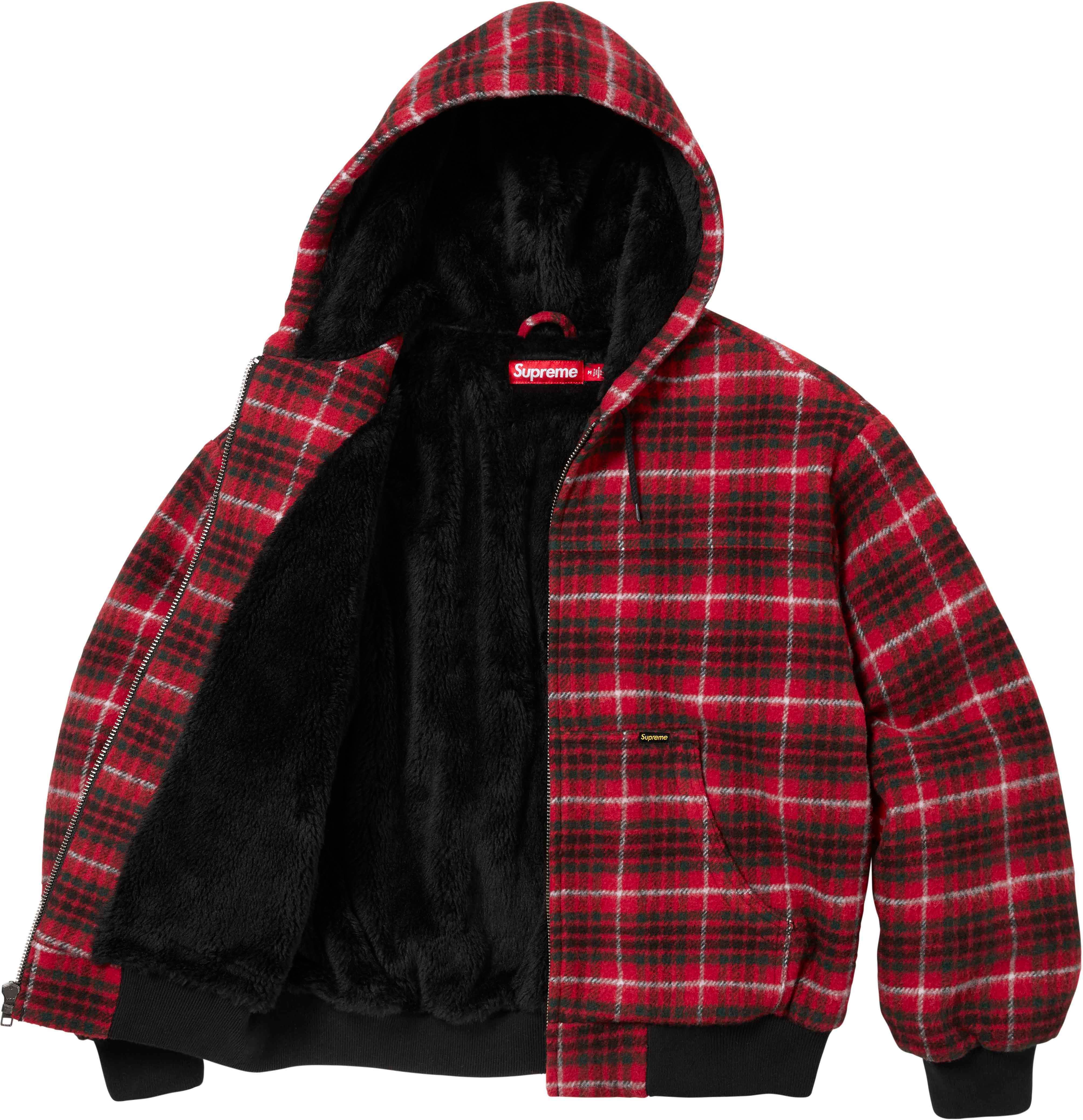 ジャケット・アウター SUPREME Plaid Wool Hooded Work Jacket L Supreme Plaid Wool Hooded Work Jacket Brown Men's - FW23 - US