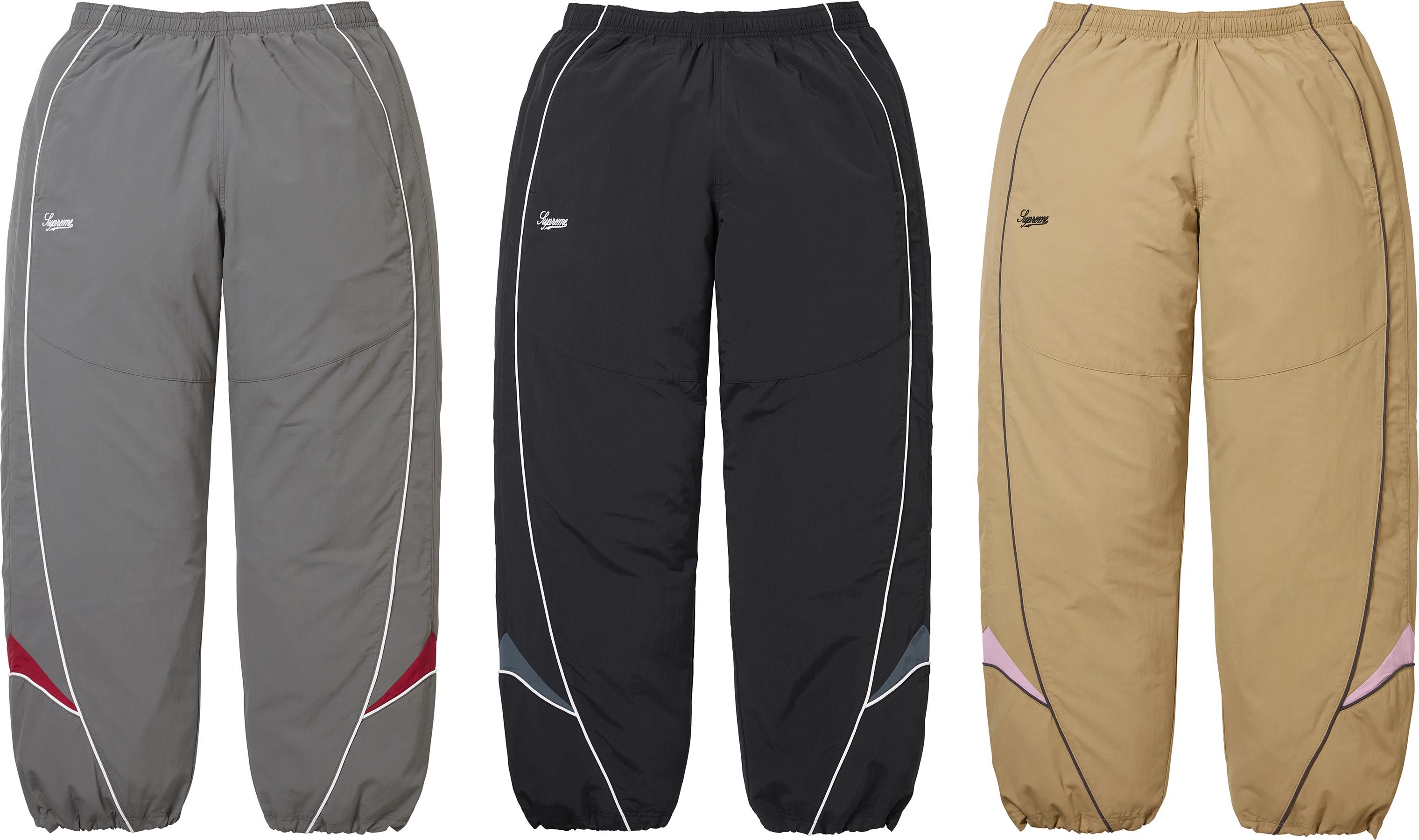 パンツ Spellout Embroidered Ripstop Track Pant Supreme Spellout Embroidered Ripstop Track Pant Black Men's