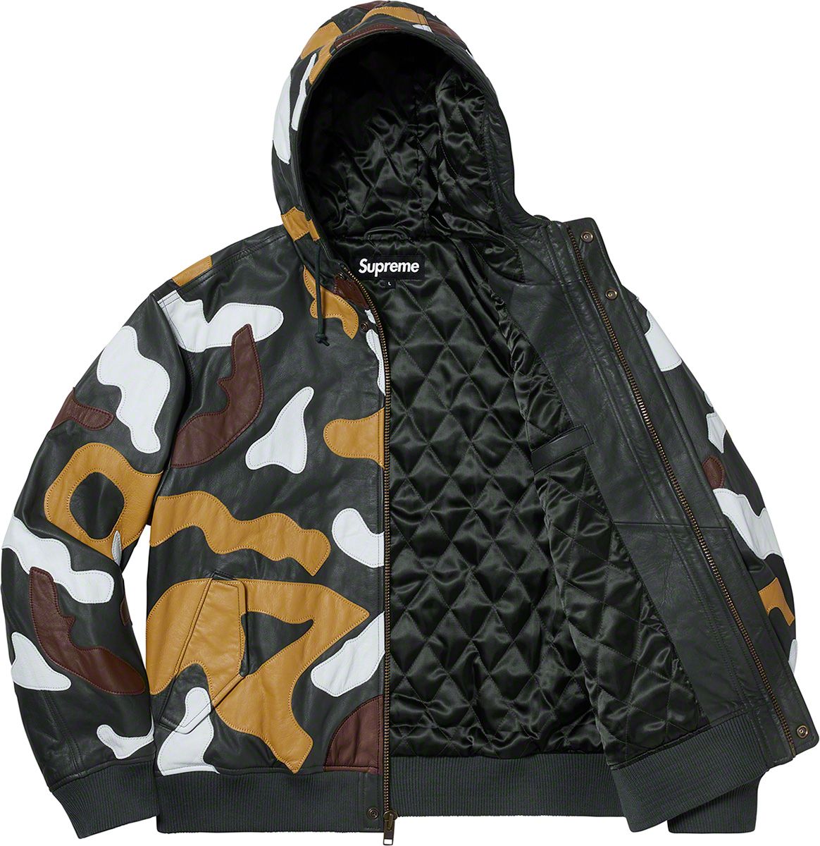 ジャケット・アウター SUPREME 19AW Camo Leather Hooded Jacket Camo Leather Hooded Jacket | Supreme 19fw