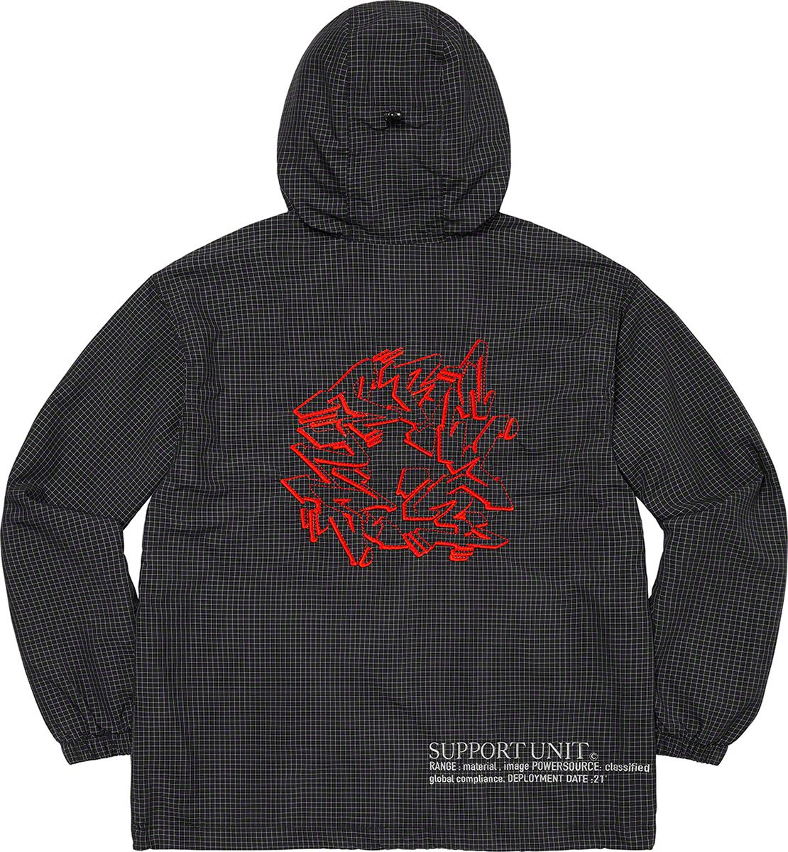 美品　Supreme skew hooded nylon jacket Buy Supreme Skew Hooded Nylon Jacket 'Black' - SS17J49 BLACK