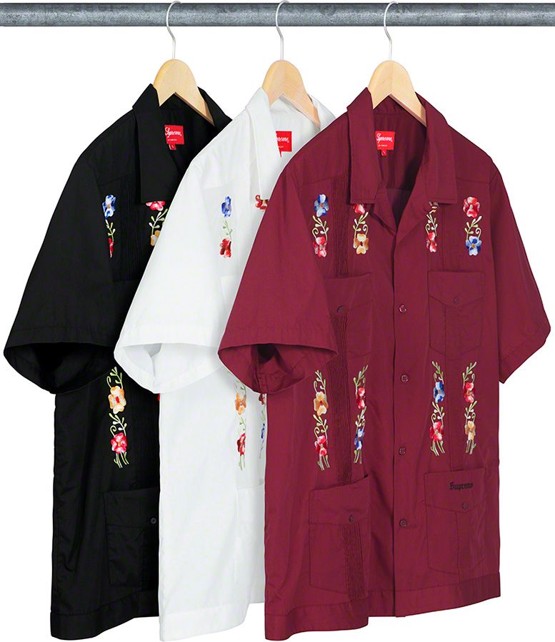 【完売品】supreme Flowers Guayabera S/S Shirt Spring/Summer 2019 Preview – Supreme