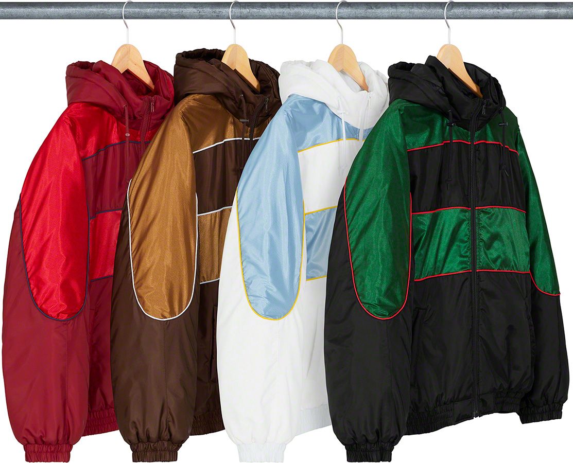【SUPREME】美品 Pinstripe Panel Parka XL 黒 Fall/Winter 2019 Preview – Supreme