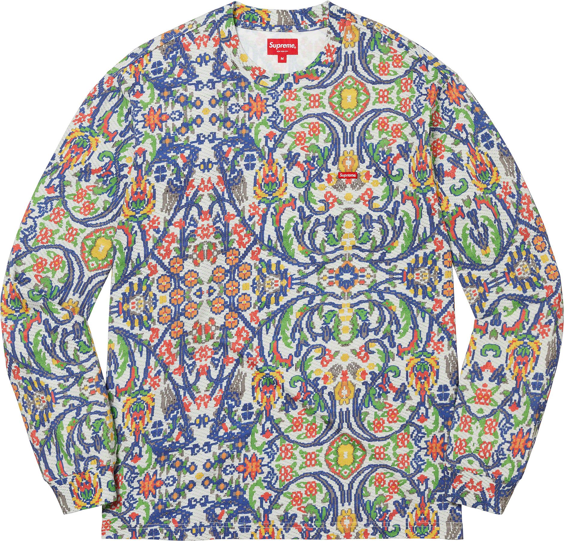 トップス Supreme Small Box L/S Tee Charcoal Small Supreme Small Box L S Tee (SS24) - $68