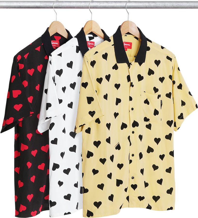 SUPREME シュプリーム 17SS Hearts Rayon Shirt S Spring/Summer 2017 Preview – Supreme