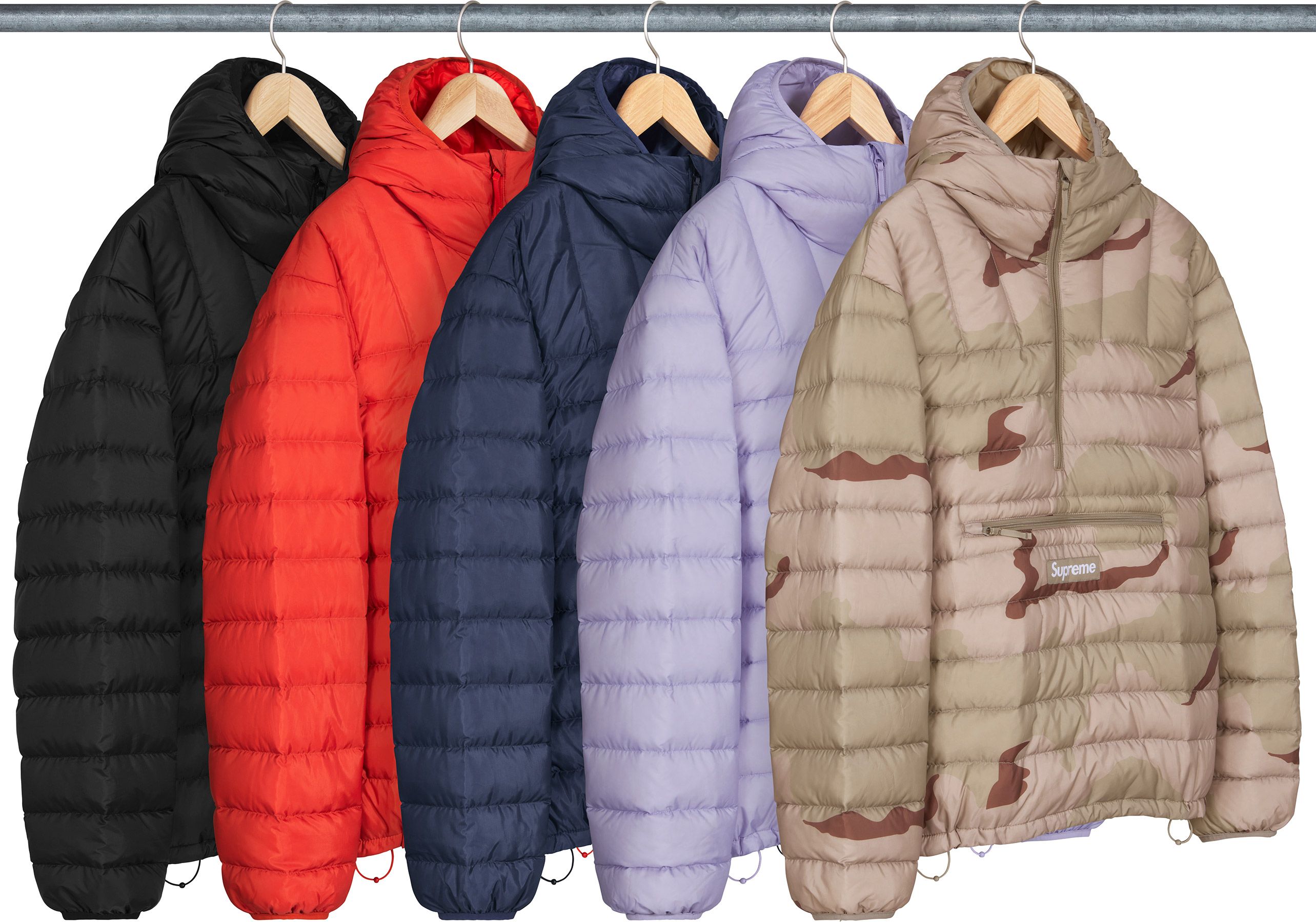 Supreme Micro Down Half Zip Pullover 白 Supreme Micro Down Half Zip Hooded Pullover (FW23) - $238