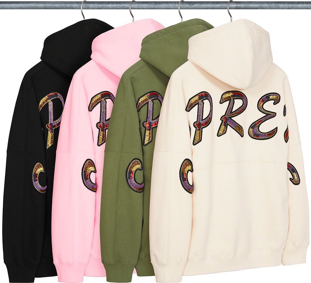 トップス cropped panels hooded sweatshirt Supreme Cropped Panels Hooded Sweatshirt (SS22) - $158