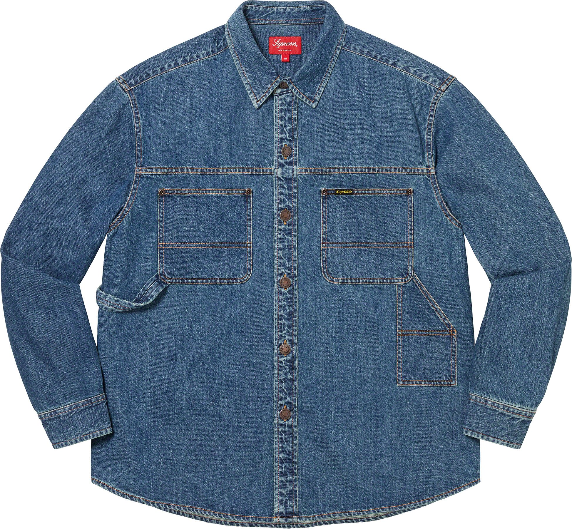 トップス Supreme Loose Fit Denim Painter Shirt SS24 Supreme Loose Fit S/S Denim Painter Shirt デニム シャツ