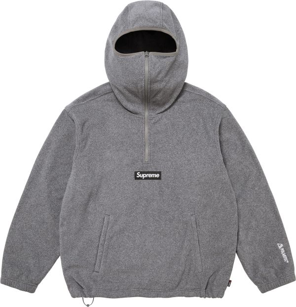 Polartec® Face Mask Half Zip Hooded Sweatshirt