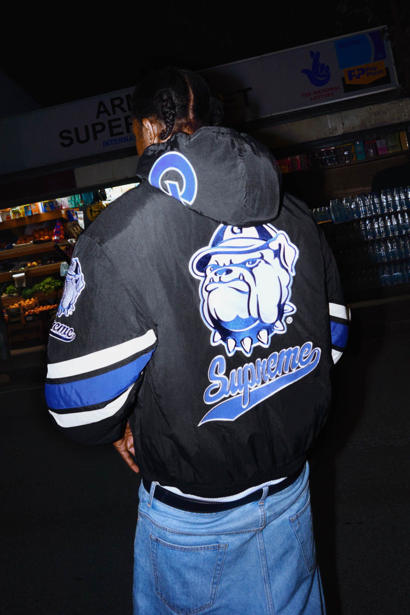 p*c様 Mitchell & Ness Supreme Classics sh Supreme x Mitchell & Ness Satin Varsity Jacket 3colors FW24