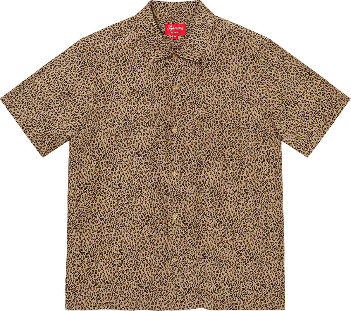 Supreme シュプリーム Leopard Polo 2013ss Supreme 13SS Leopard Polo Polo shirt L Cotton RED Total