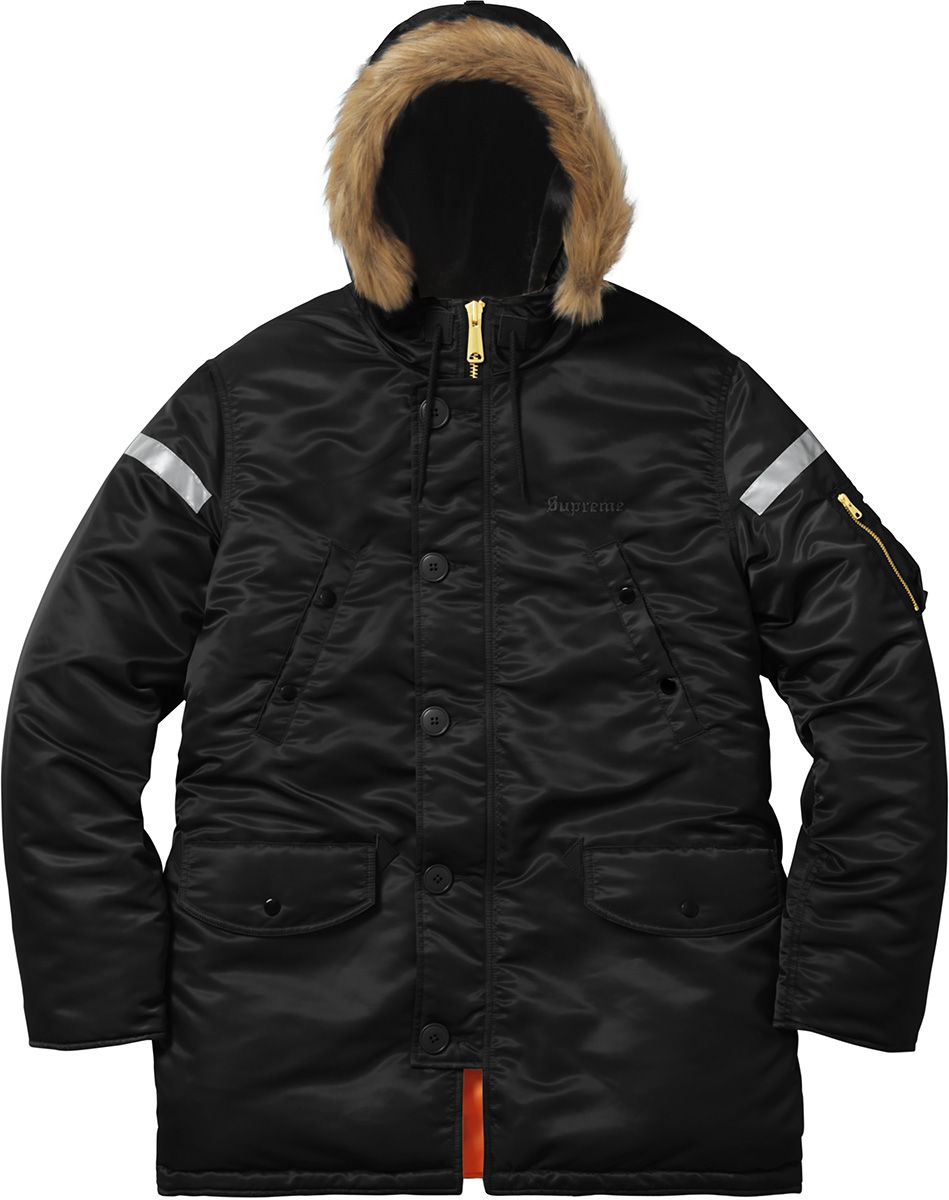 Supreme Reflective Cross N-3B Parka シュプ Fall/Winter 2017 Preview – Supreme