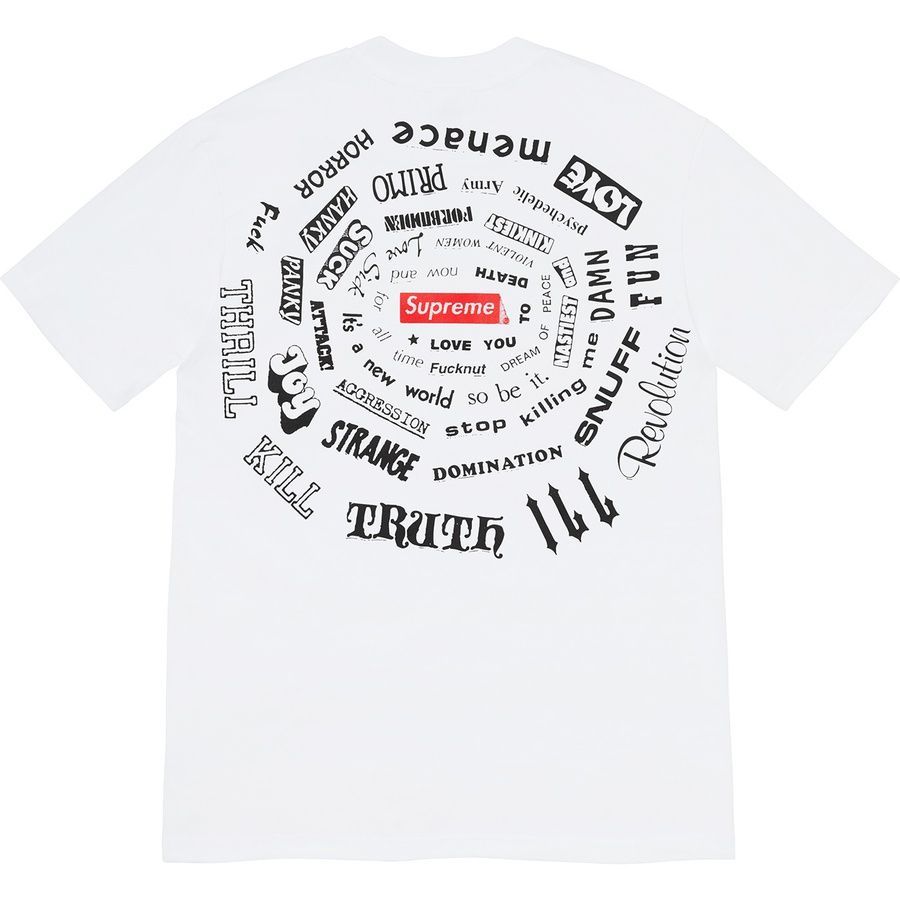 トップス Supreme 21ss Spiral Tee Supreme Spiral Tee (SS21) - $38