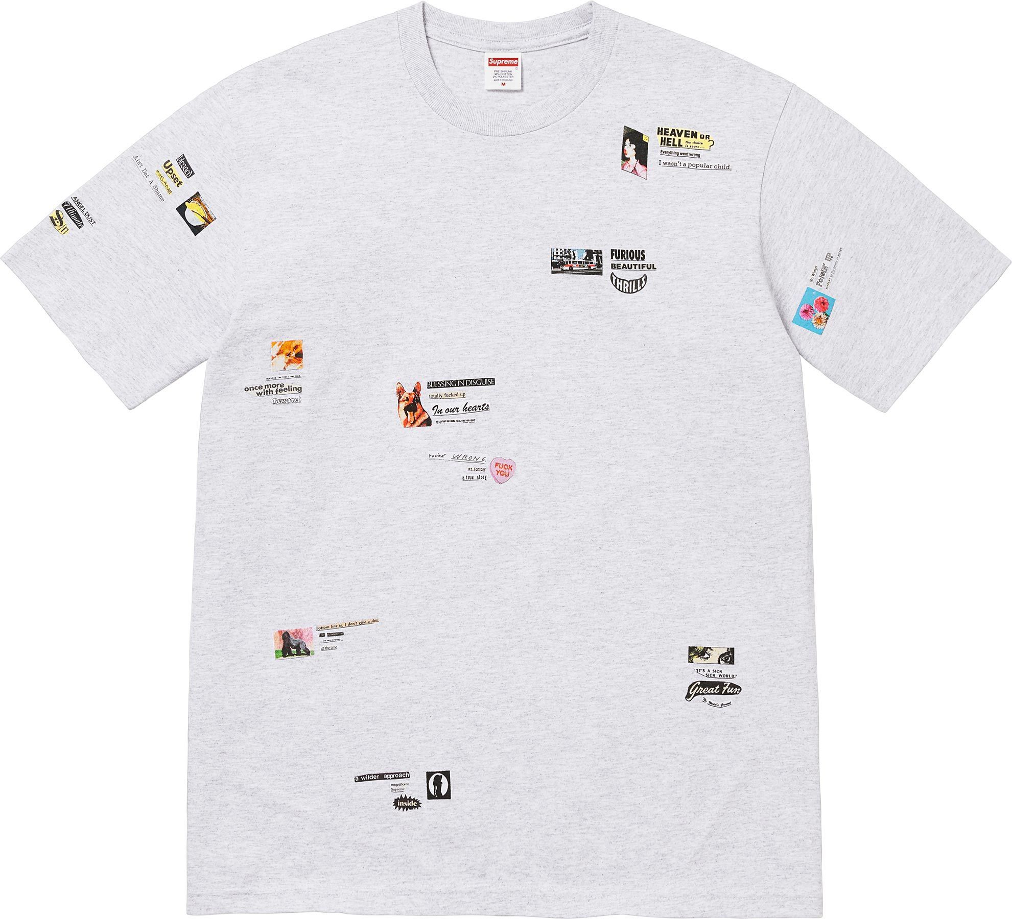 SUPREME Fall/Winter T-Shirt ホワイト Lサイズ Supreme Collegiate S S Top (FW23) - $78