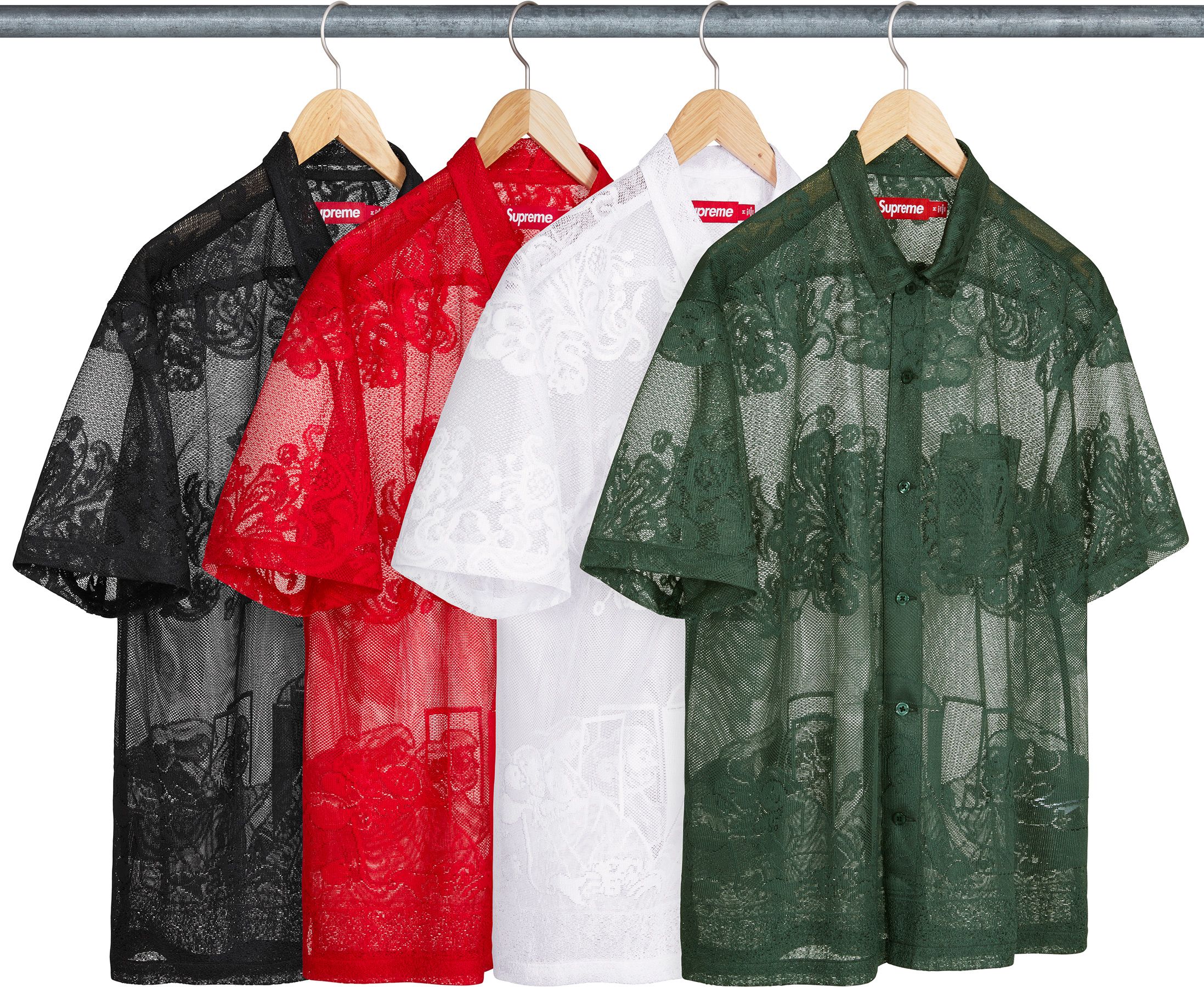 【新品】Supreme Last Supper Lace S/S Shirt L Supreme Last Supper Lace S S Shirt (SS25) - $148