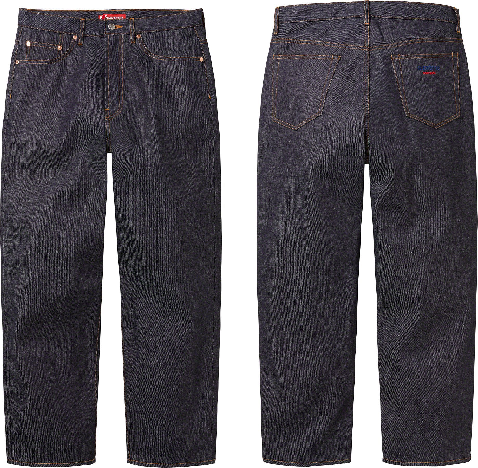 即完！BELVET Baggy rigid denim black Lサイズ Baggy rigid denim – BELVET