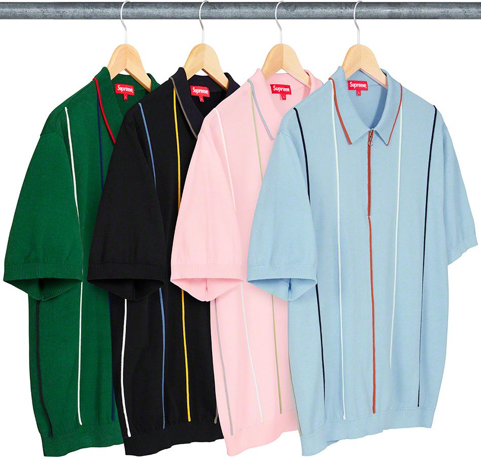 トップス Supreme - Pinstripe Half Zip Polo Spring/Summer 2019 Preview – Supreme