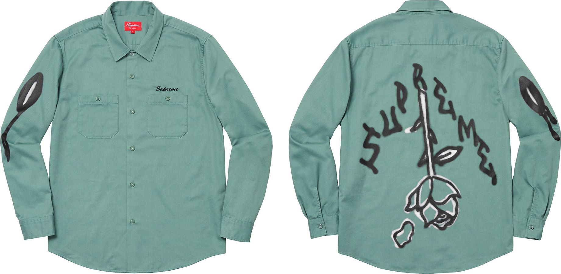 トップス Supreme 18AW Rose L/S Work Shirt Fall/Winter 2018 Preview – Supreme