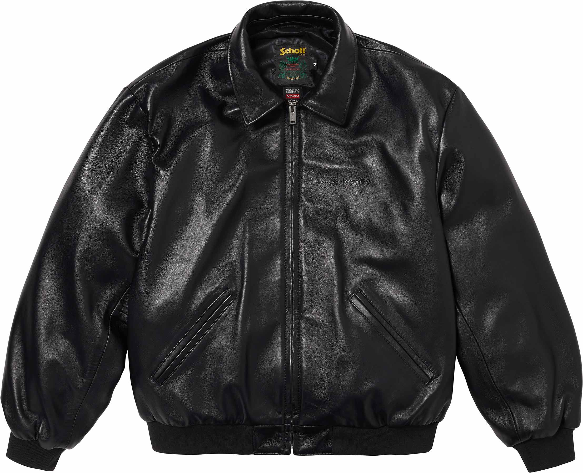 ジャケット・アウター supreme schott leather A-2 flight jacket Supreme Schott Leather A-2 Flight Jacket (FW16)