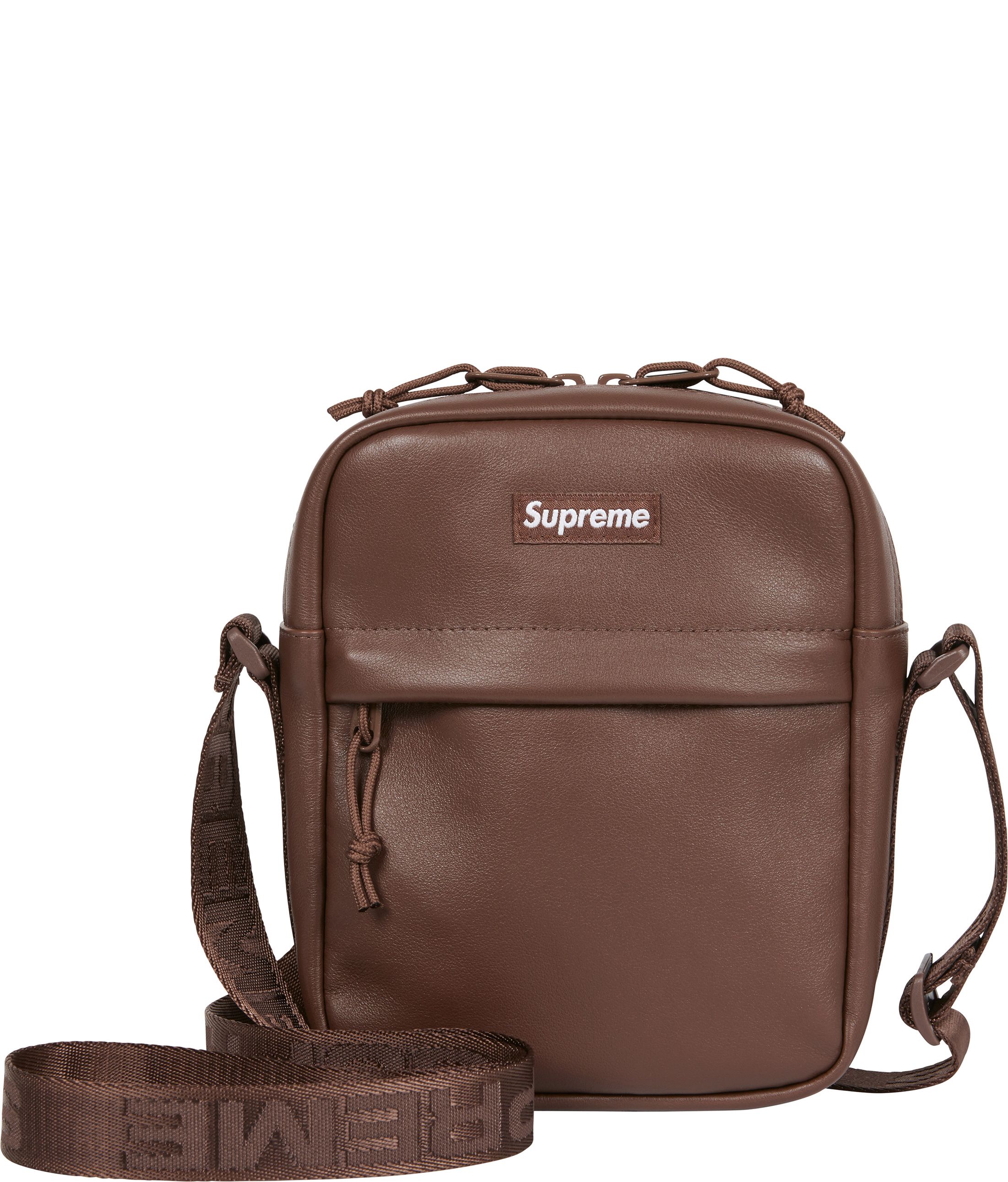 バッグ Supreme Leather Waist Bag Brown 24FW Buy Supreme Leather Waist Bag 'Brown' - FW24B43 BROWN | GOAT