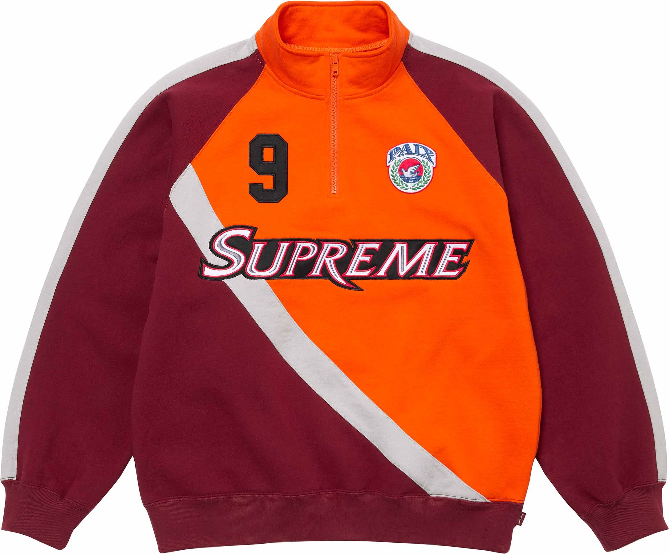ウェア supreme Paneled Half Zip Pullover 22AW Supreme Paneled Half Zip Pullover (FW22) - $178