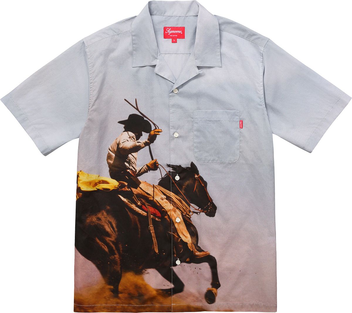 SUPREME 2016AW Satin Western Shirt M Supreme 2016 Supreme Satin Western Shirt - Black Casual Shirts