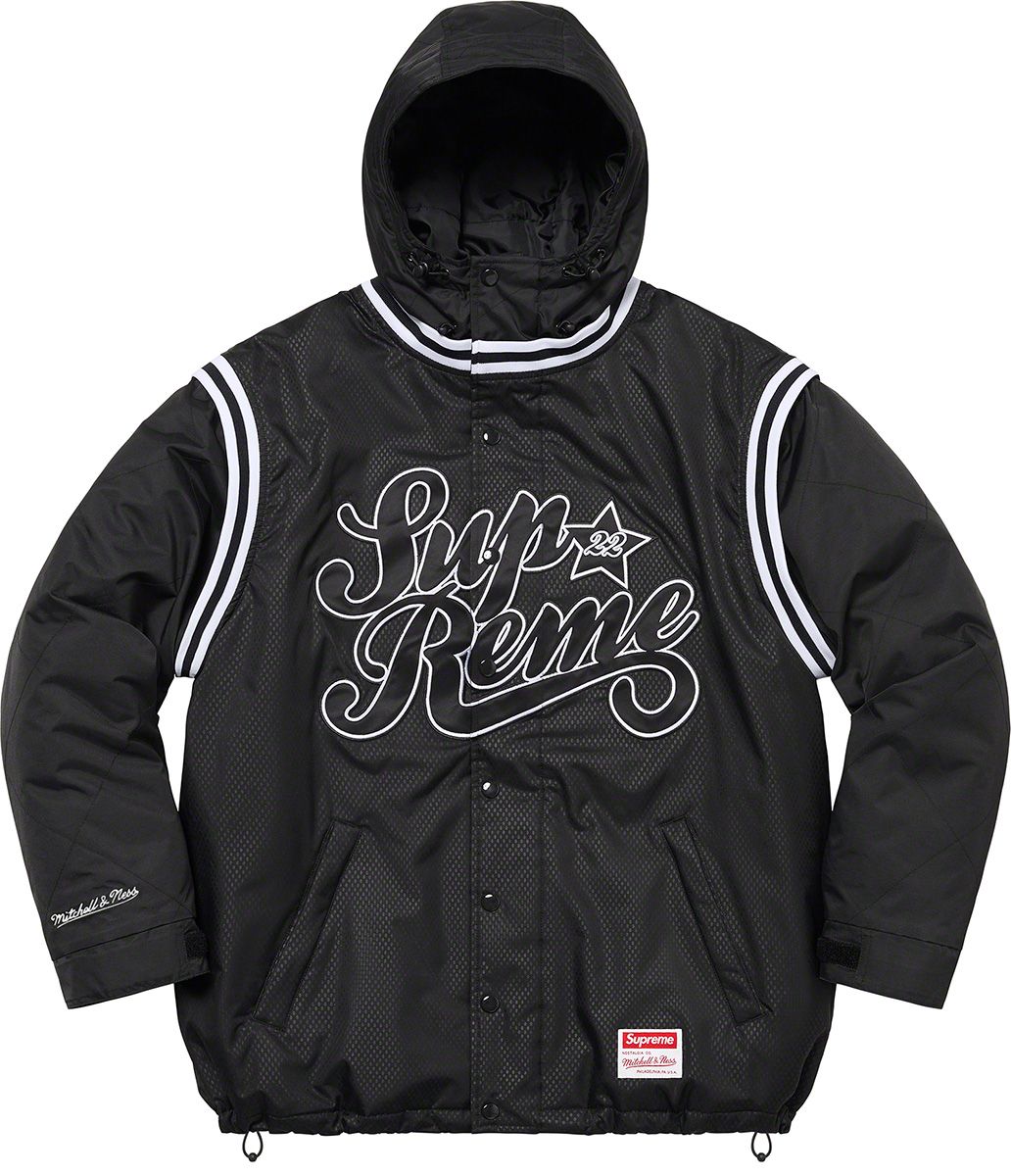 ジャケット・アウター Supreme Mitchell & Ness Supreme Mitchell & Ness Satin Varsity Jacket (FW24) - $248