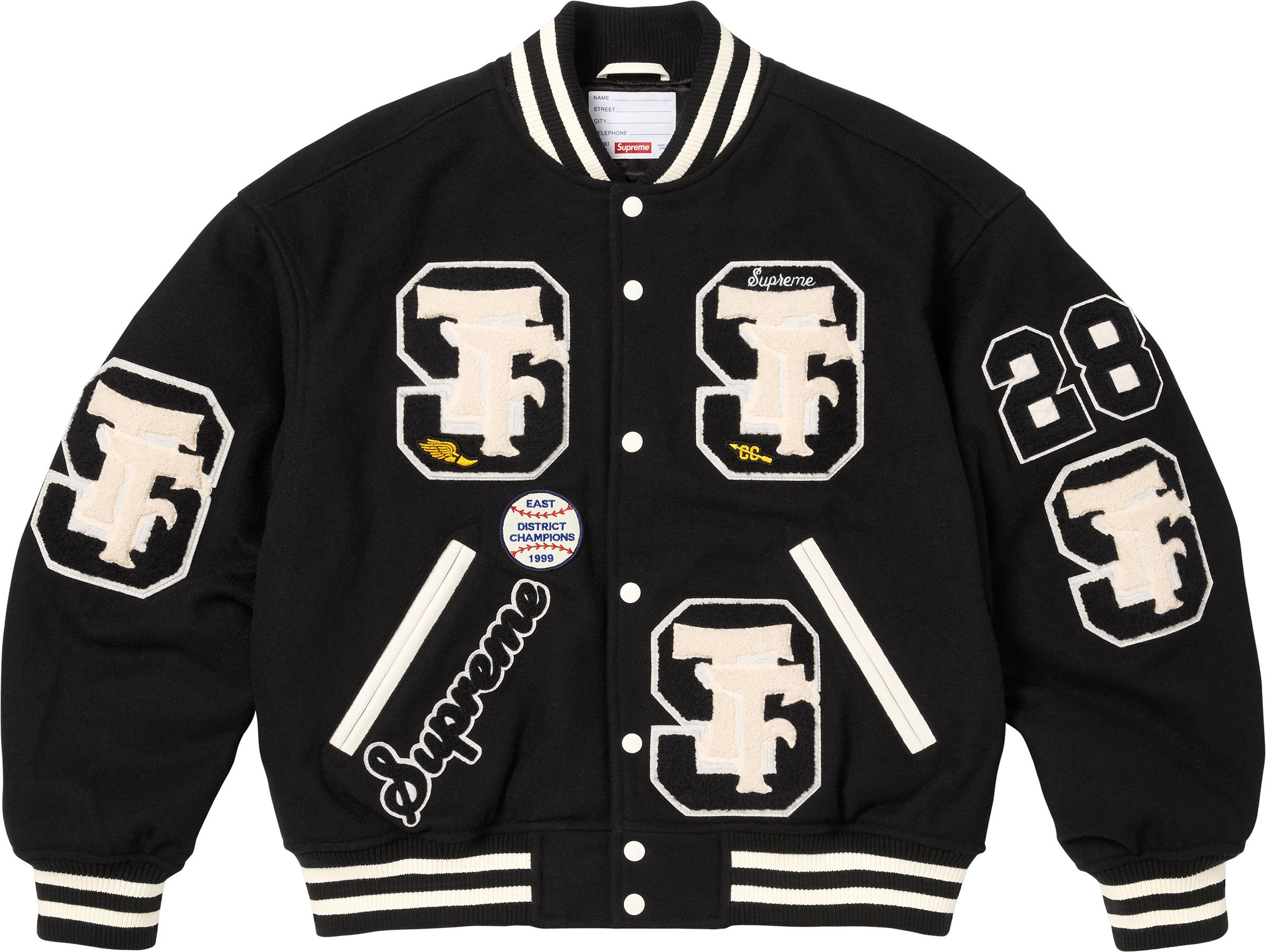 c*a様 Supreme 05aw NY1994 Varsity Jacket c*a様 Supreme 05aw NY1994 Varsity Jacket - メルカリ