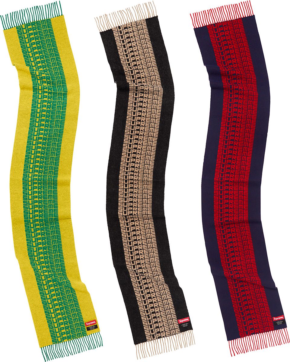 小物 Supreme 2018AW Logo Repeat Scarf Fall/Winter 2018 Preview – Supreme