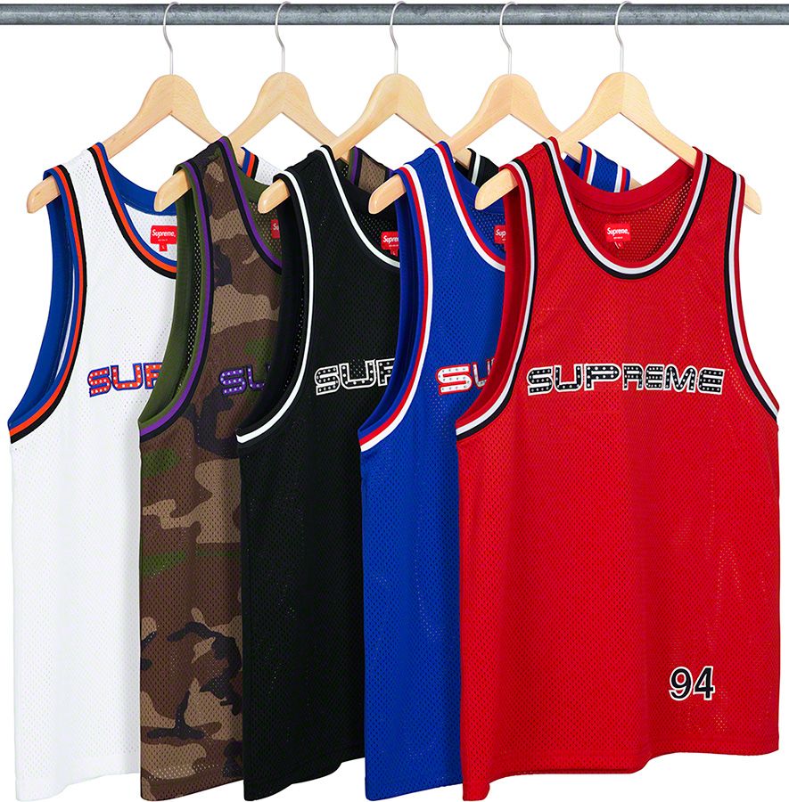 シュプリーム　Rhinestone Basketball Jersey Supreme Rhinestone Basketball Jersey (SS19) - $110