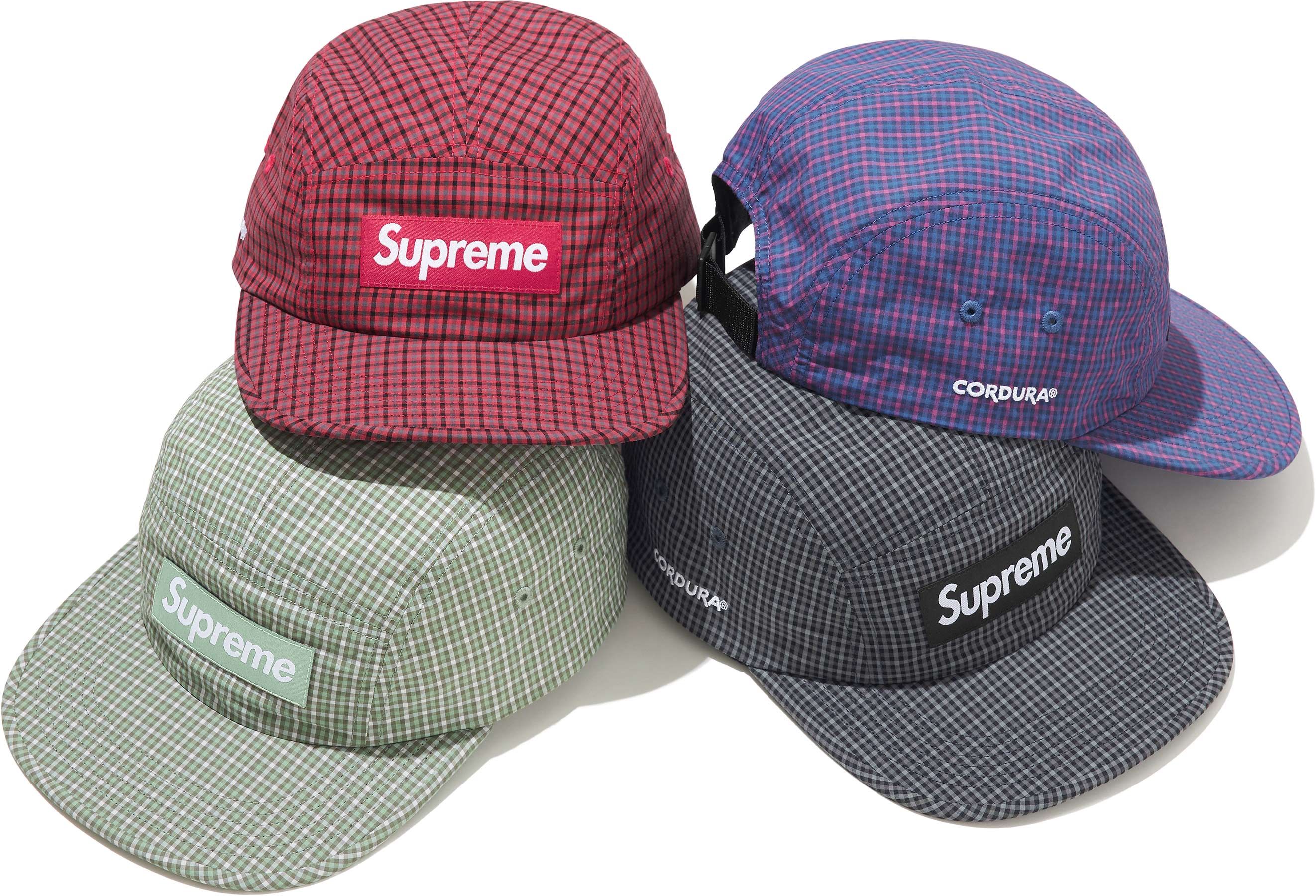 帽子 Supreme Bandana Jacquard Denim Camp Cap Supreme Jacquard Denim Bandana Camp Cap - Dirty Indigo Blue