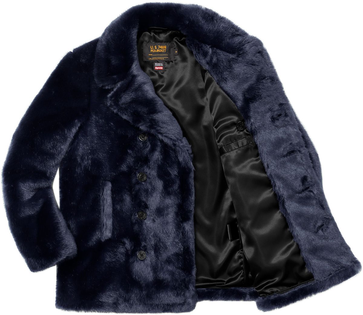新品未使用L Supreme Schott Faux Fur Peacoat Fall/Winter 2017 Preview – Supreme